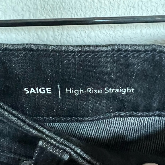 NWOT AG Saige Ankle Straight Leg Jean 6 Years Catalyst Black Grey Denim Women 29 - Picture 8 of 13